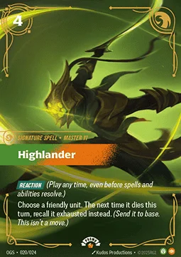 Highlander - OGS-020-p - Promotional Cards - Riftbound card